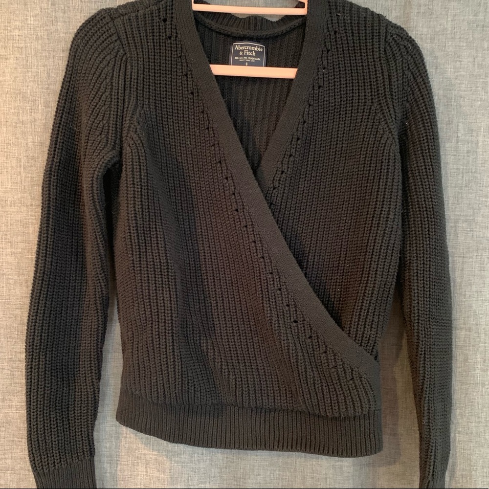 Abercrombie & Fitch Wrap Front Sweater